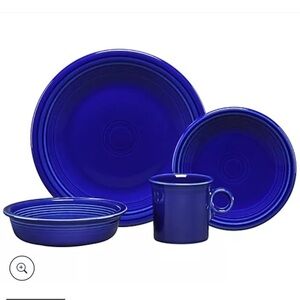 Fiesta Ware Twilight Blue Place Table Setting NEW Coffee Mug Bowl Plate Dinner